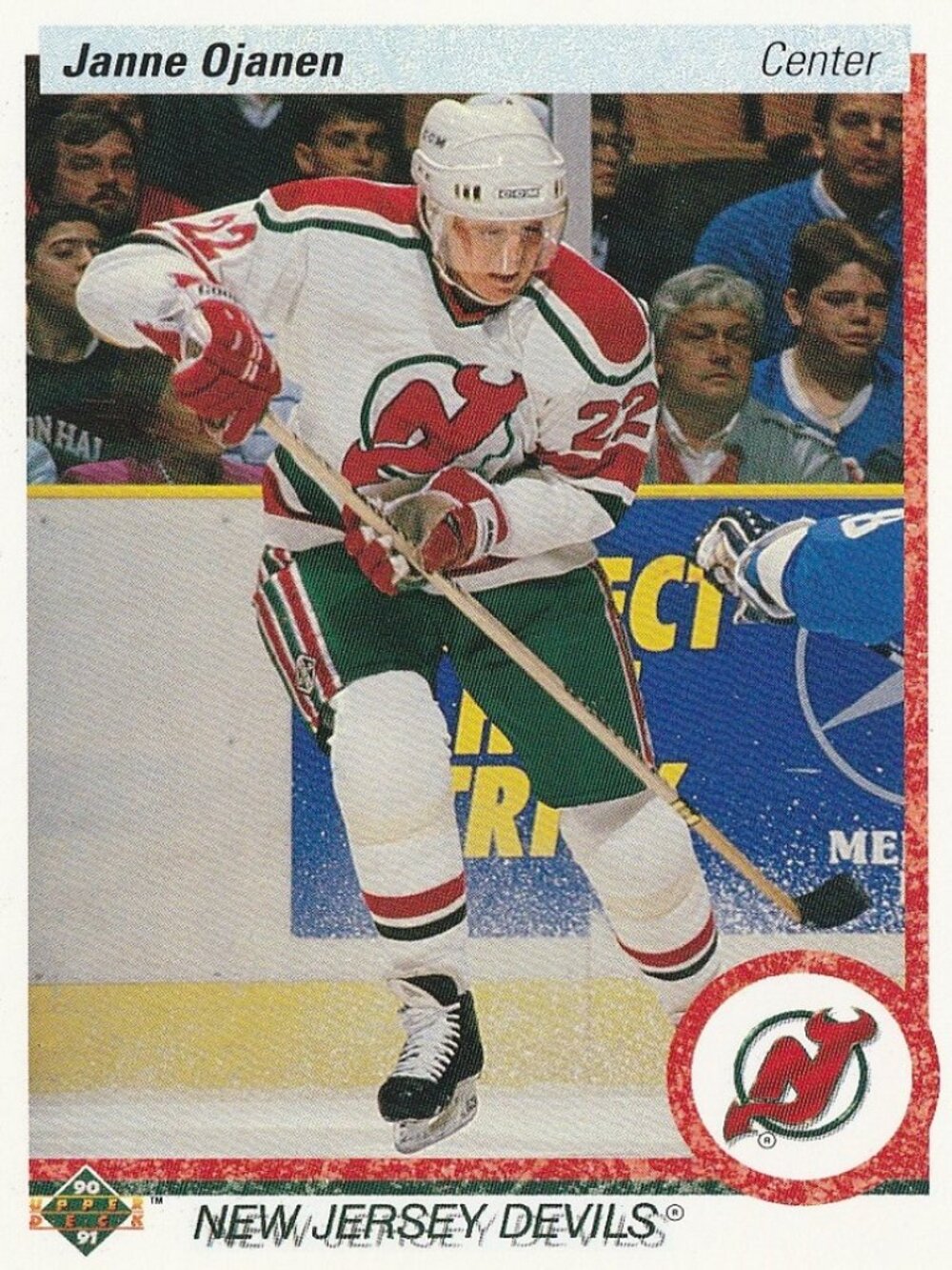 Janne Ojanen - 1990/1991 Upper Deck Hockey Card